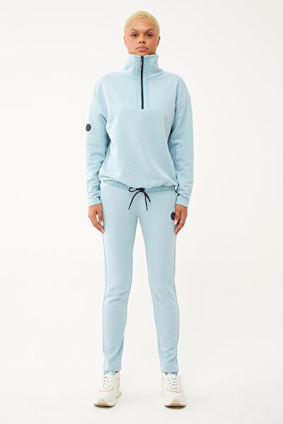 bilcee Γυναικείο Aqua Flat Leg, Stand γιακά με μισό φερμουάρ Σετ φούτερ 1632