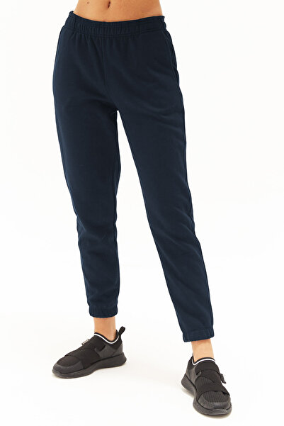 bilcee Peak Women's Navy Blue Elastic Leg Jogger Sweatpants 7020