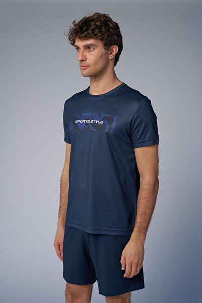 bilcee Чоловіча синя тренувальна футболка 4519