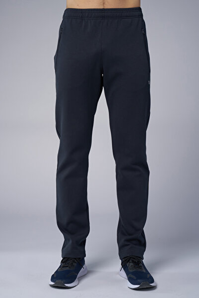 bilcee Ανδρικό σετ αθλητικής φόρμας μπλε με όρθιο γιακά από βαμβακερή λύκρα 3973