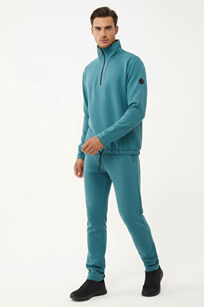 bilcee Ανδρικό σετ φούτερ με μισό φερμουάρ και όρθιο γιακά 1626