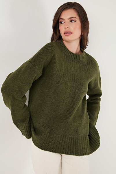 ikomteks Pulover de tricotaj oversize cu decolteu