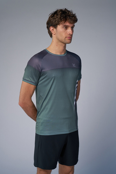 bilcee Men's Green Training T-Shirt 4577