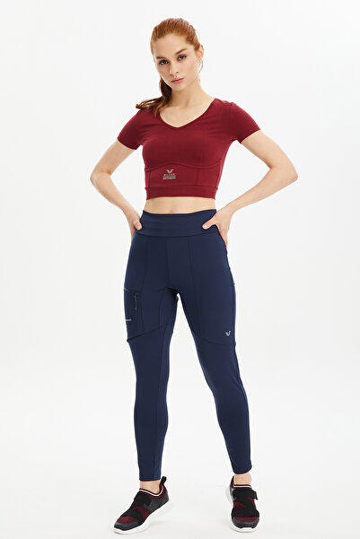 bilcee Women's Burgundy Cotton Short Sleeve Crop Boy Body-Short Sports T-Shirt 0601