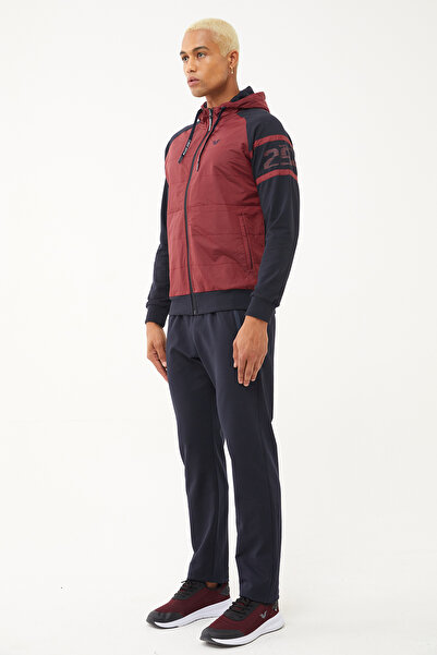 bilcee Ανδρικό κοστούμι αθλητικής φόρμας με κουκούλα από βαμβάκι και υφαντό Rumba 1571