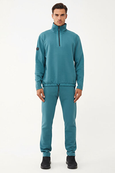 bilcee Ανδρικό σετ φούτερ με μισό φερμουάρ και όρθιο γιακά 1626