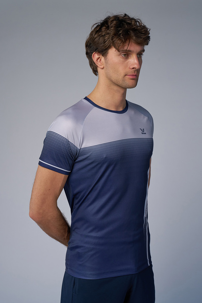 bilcee Ανδρικό μπλουζάκι προπόνησης Navy Blue 4577