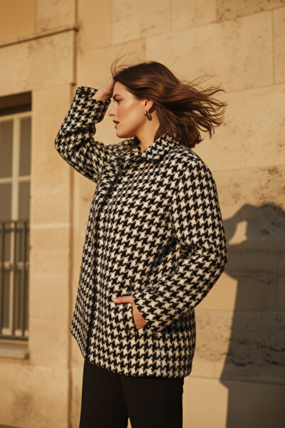 Hanezza Kaz Ayagı Desen | Kışlık Ceket