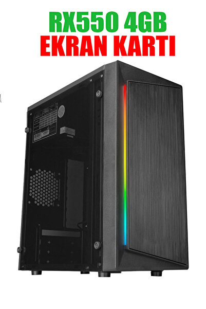 Dmc N38x(PUBG,GTA 5) I5-3470,16gb RAM,256GB SSD,4GB RX550,19''monitör,oyuncu Masaüstü Bilgisayar