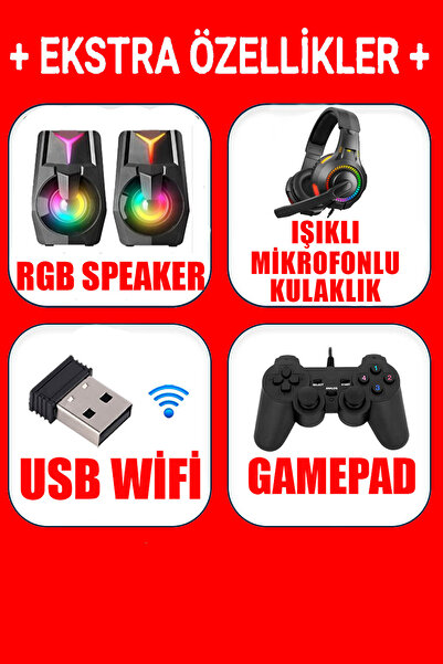 Dmc N120x (PUBG,GTA 5) I5-3470,16GB RAM,256GB SSD,500GB HDD,4GB RX550,23.8"Oyuncu Masaüstü Bilgisayarı