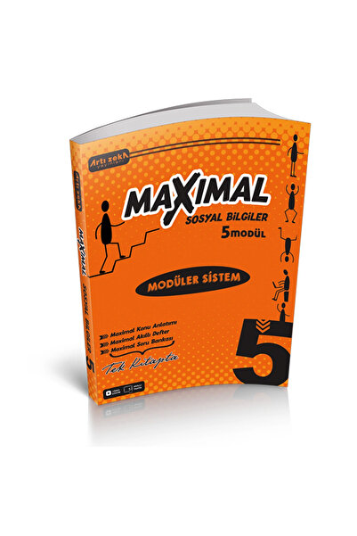 Artı Zeka Yayınları 5. Sınıf Maxımal Sosyal Bilgiler Modüler Sistem Seti (6 M...