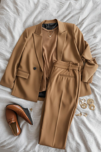 Hanezza Çift Düğmeli Blazer Ceket | Plus Size