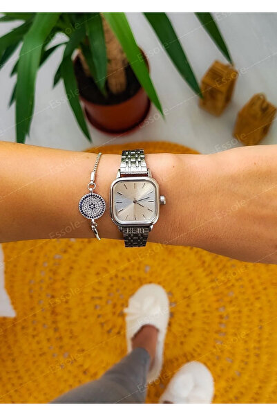 MAC CENTER Silver Color Steel Band Women's Wristwatch -Pinterest Watch- Watch-