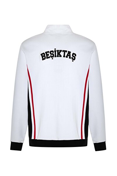 Beşiktaş Σ.Κ. Bjk Umbro 25/26 Team Training Jacket Ανδρικό μπουφάν με κουκούλα ΛΕΥΚΟ