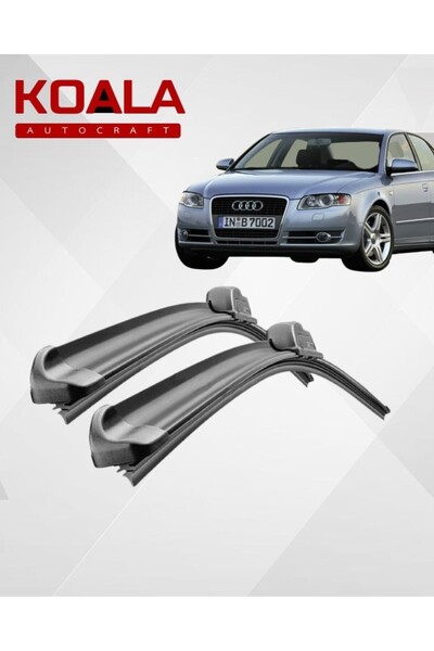 KoalaOtoTekstil Audi A4 (2004-2008 B7) 550mm-550mm Araca Özel Silecek Takımı