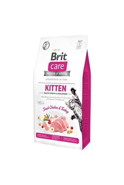 Brit Care Hypoallergenic Tavuklu ve Hindili Tahılsız Yavru Kedi Maması 7 Kg