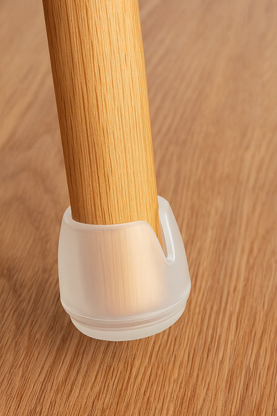 senal ticaret 16 Pcs Transparent 21 mm Pvc Chair Profile Foot Cap Silent Soft Chair Floor Protector