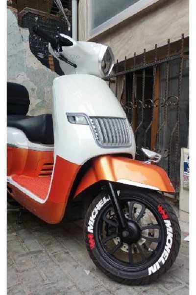Performance Stickers Michelin Lastik Yazısı Scooter Lastik Stikeri Motorsikle...