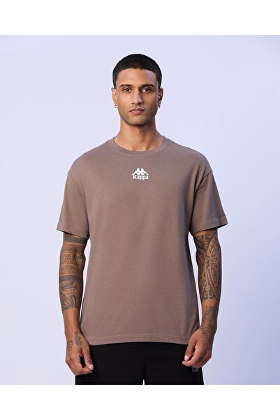 Kappa Enrico Erkek Kahverengi Regular Fit Tişört
