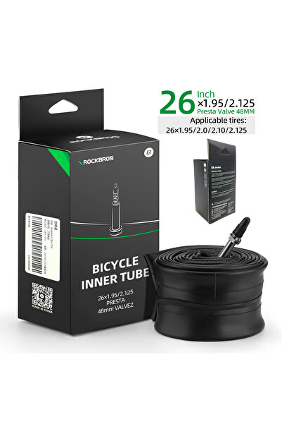 ROCKBROS 48mm 26x1.95-2.125 FV Bike Inner Tube MTB Moutain Bicycle Inner Tube...