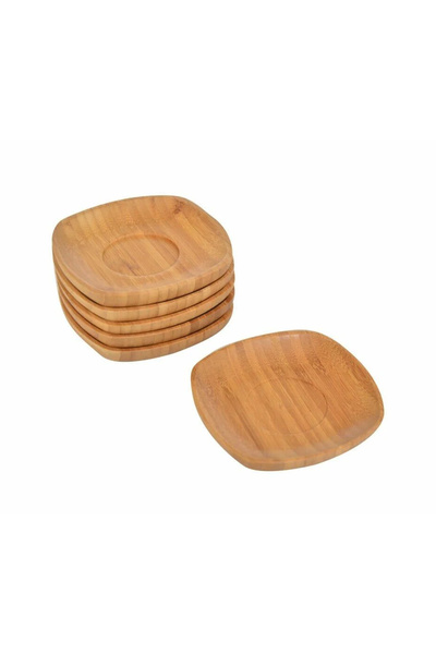 Bambum Silva - 6-Piece Square Tea Plate