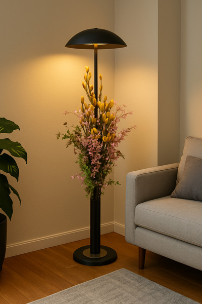 pulchino Siyah Boyalı Modern Lambader Plc-1210-l-bsy