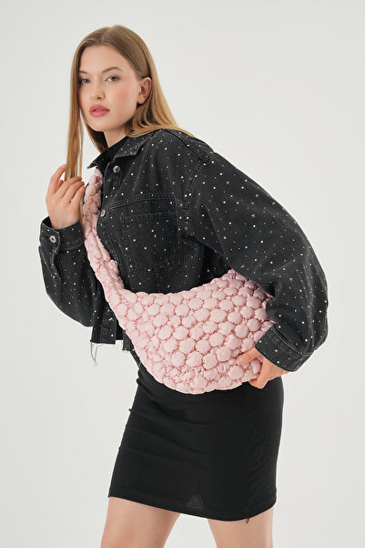 MUTE BAG Τσάντα Cluody Ροζ Καπιτονέ / Ροζ Κουβλέτα Σχολική τσάντα χιαστί χιαστί (ΜΕΓΕΘΟΣ:27 ΜΕΓΕΘΟΣ:41 ΛΑΒΗ:90)