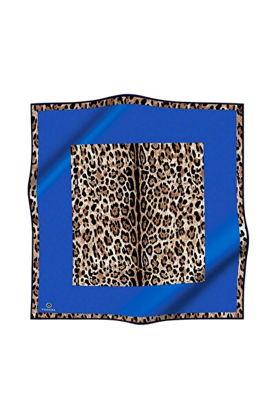 Vissona 100% Твіл Шовк з леопардовим візерунком, кольоровий, 90x90, шарф Спосіб пошиття: ручне шиття