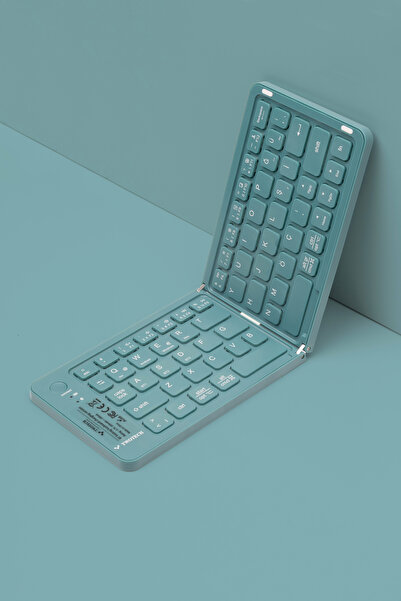 TWOTECH Katlanabilir Renkli Bluetooth Klavye – Şarjlı, Taşınabilir, 5.0 Bağlantı, Tüm Cihazlarla Uyumlu