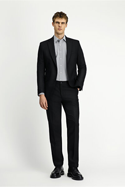 Kiğılı Regular Fit Mono Collar Wool Classic Suit