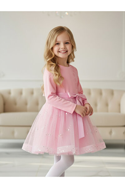 By Piera Stříbrné drahokamy sezónní dětské šaty 0861