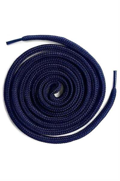 hapshoe Navy Blue Round Boot Laces