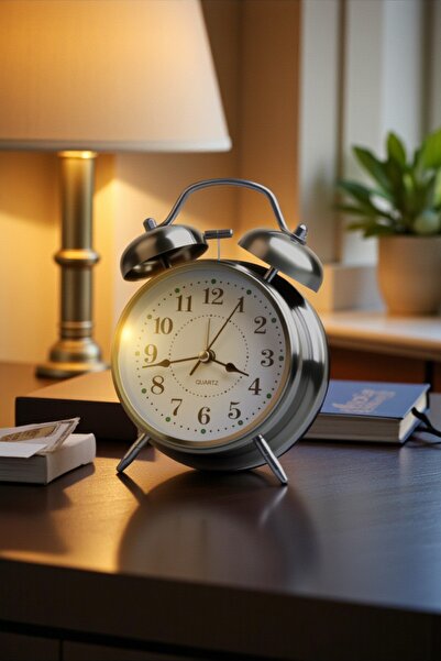 HEDİYE FİKRİ Dekoratif Büyük Boy Masa Üstü Işıklı Çalar Saat