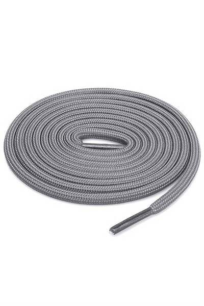 hapshoe Gray 5 mm Round Boot Laces