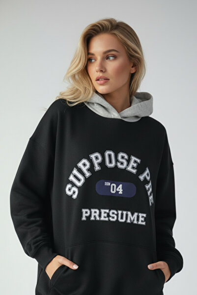 UNCİA OUTDOORS vengeance Supunându-se hanorac oversize imprimat