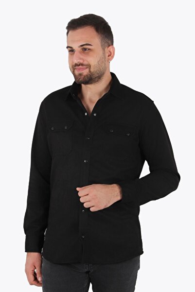 Mckanzie 16463 Πουκάμισο με διπλή τσέπη με επικάλυψη σουέτ