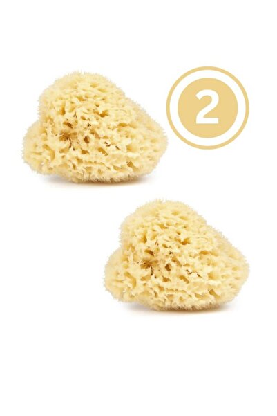 NAJEL إسفنجة طبيعية من البحر الأبيض المتوسط للبشرة الحساسة باللون الأصفر (عبو...