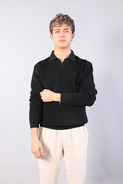 Mckanzie 34103 Collared Buttonless Sweater