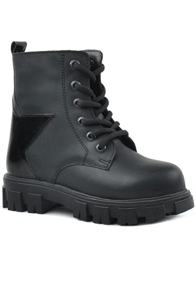Rakerplus Black Star Detailed Girl's Boots