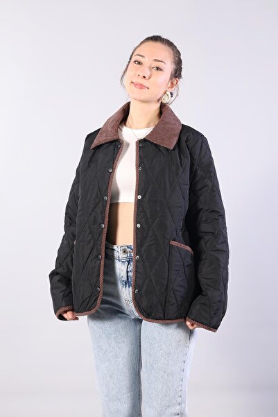 Mckanzie 5226 Baklava Pattern Bag Pocket Coat