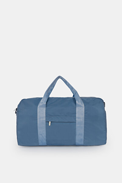 ICONE BAG Спортивна сумка, парашутна тканина з кишенями спереду, унісекс спортивна сумка для фітнесу та тренажерного залу, синя спортивна сумка