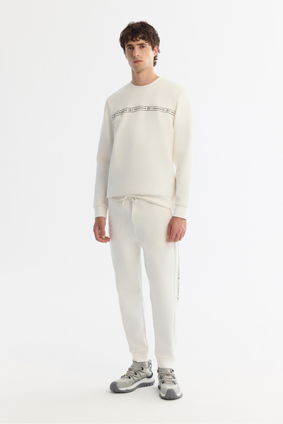 Avva Чоловічі еластичні штани з еластаном, з еластичною талією та шнурком, Regular Fit, A42Y3418