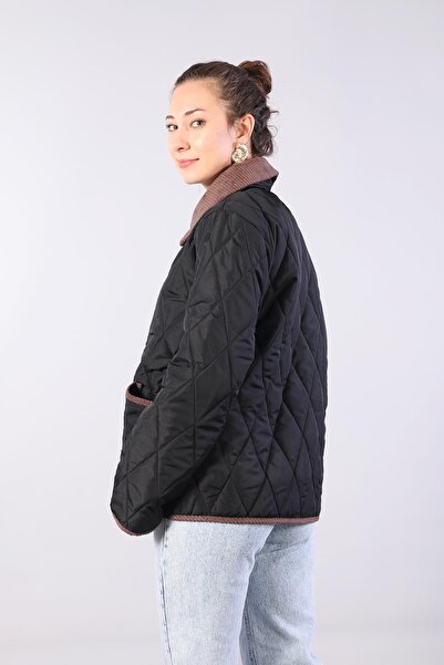 Mckanzie 5226 Baklava Pattern Bag Pocket Coat