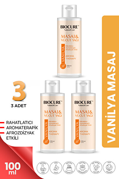 Biocure Rahatlatıcı-aromaterapik Etkili Masaj Yağı Ve Vücut Bakım Yağı / Vani...