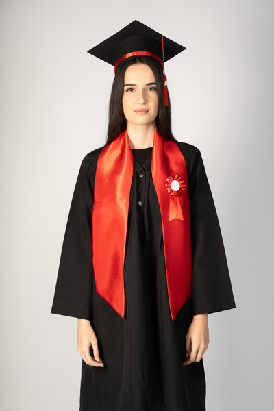 Toca Absolvire Graduation Set – Cap, Scarf and Bow, Non-Personalized, Celebration, End of Year, High School, College