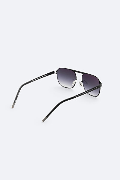 Avva Men's Black Sunglasses - Rectangular Structure, A41y8813