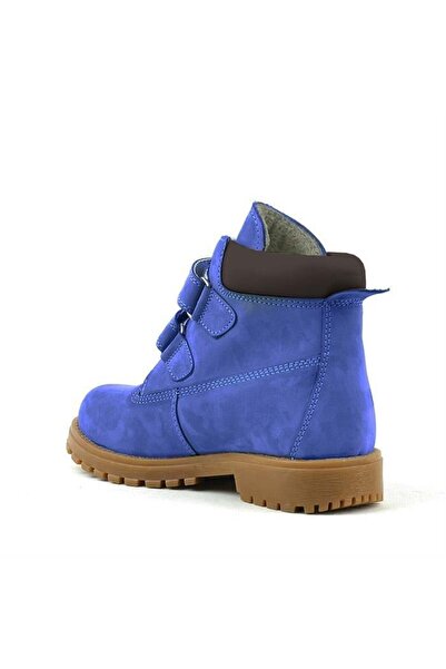 Rakerplus Neson Справжня шкіра Темно-синій дитячий черевик на липучці