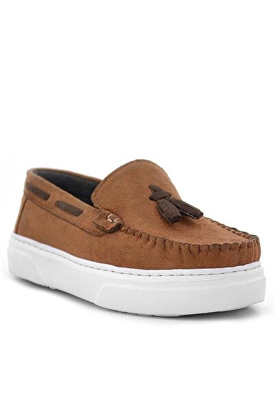 Rakerplus Tan Suede Boy's Classic Loafer Shoes
