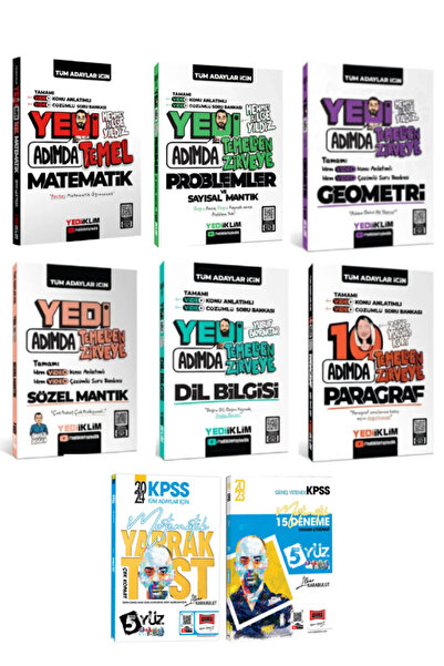 Yediiklim Yayınları Yediiklim Tüm Adaylar Için Yedi Adımda Temelden Zirveye S...