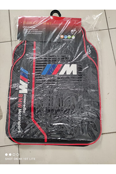 CNK LATEX PASPAS UNIVERSAL BMW MOTORSPORT M LOGO KIRMIZI ŞERİT